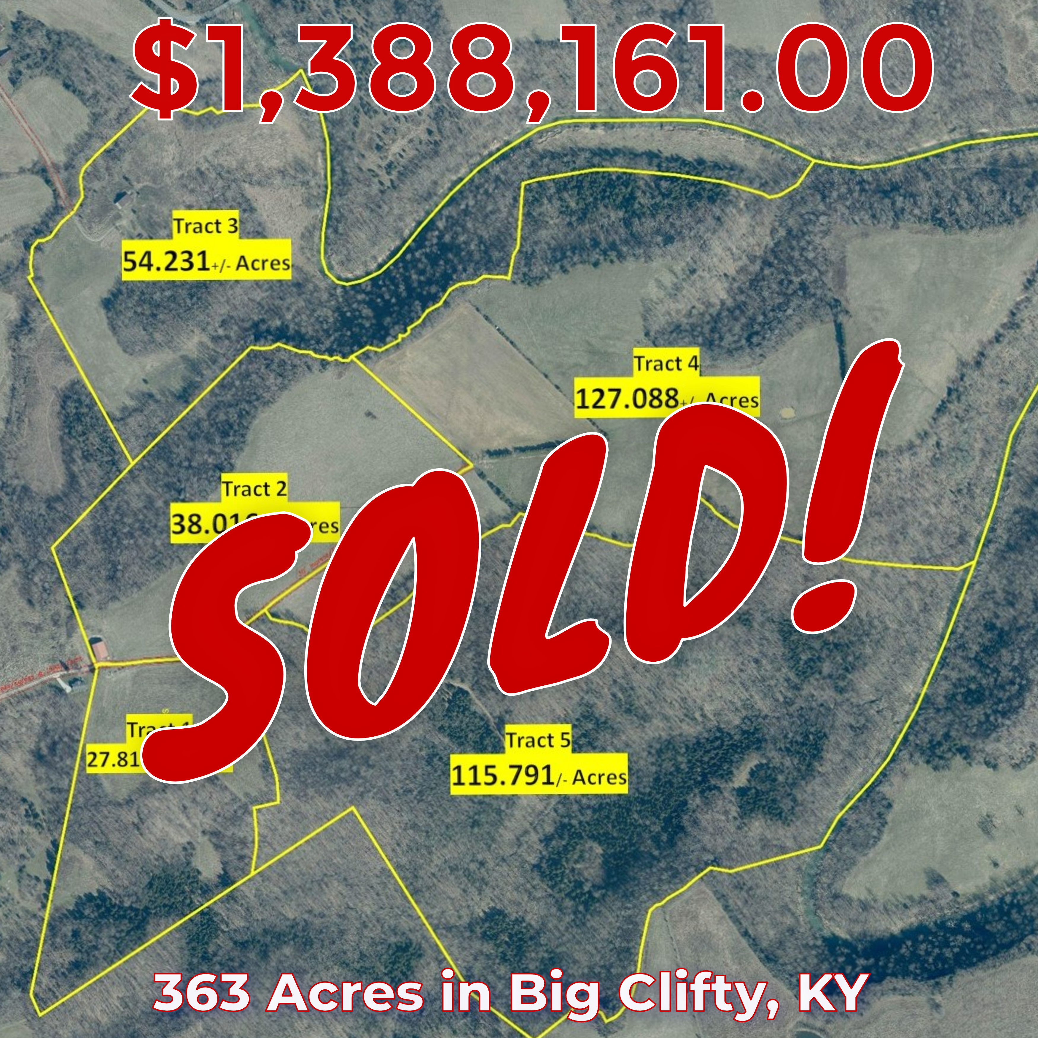 363 acres big clifty sold
