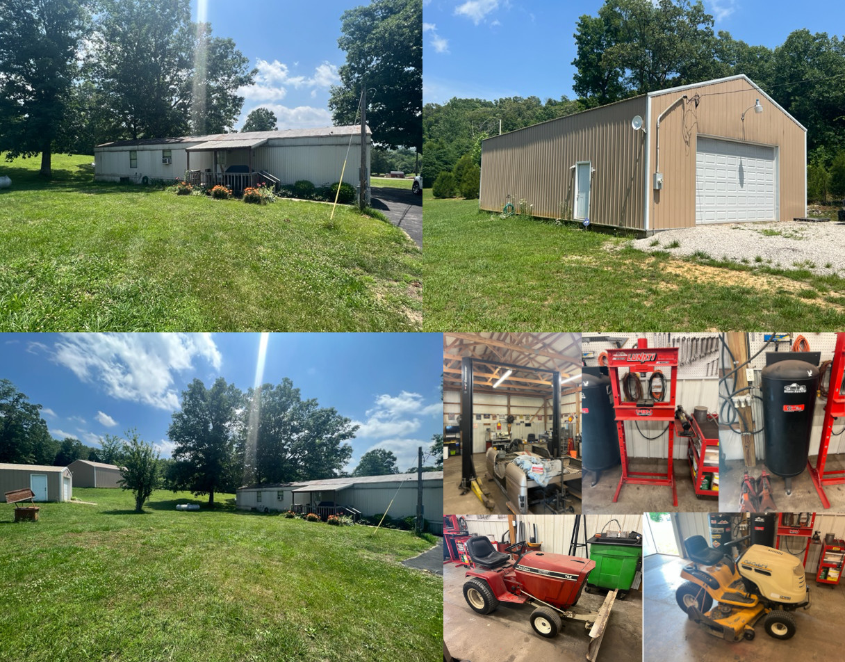 Absolute Auction | Mobile Home | 3 Acres | 30×50 Workshop | Tools | Personal Property | Sat. July 23, 2022 @ 10:00 EDT