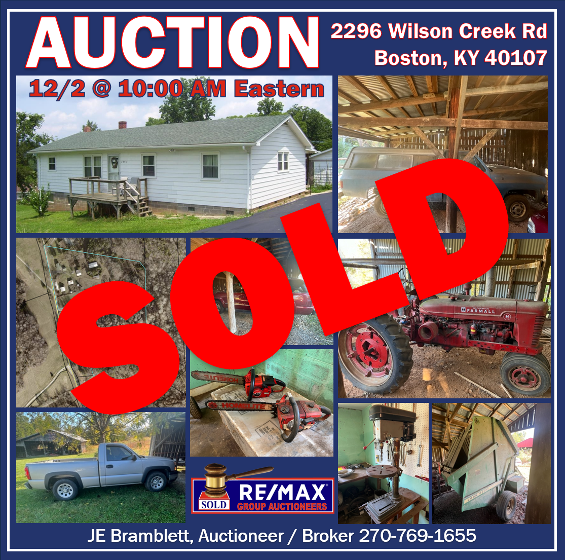 Auction | Home, Barns, 20.7± Acres, Trucks, Equipment, & More | Saturday, December 2nd @ 10:00 am EDT