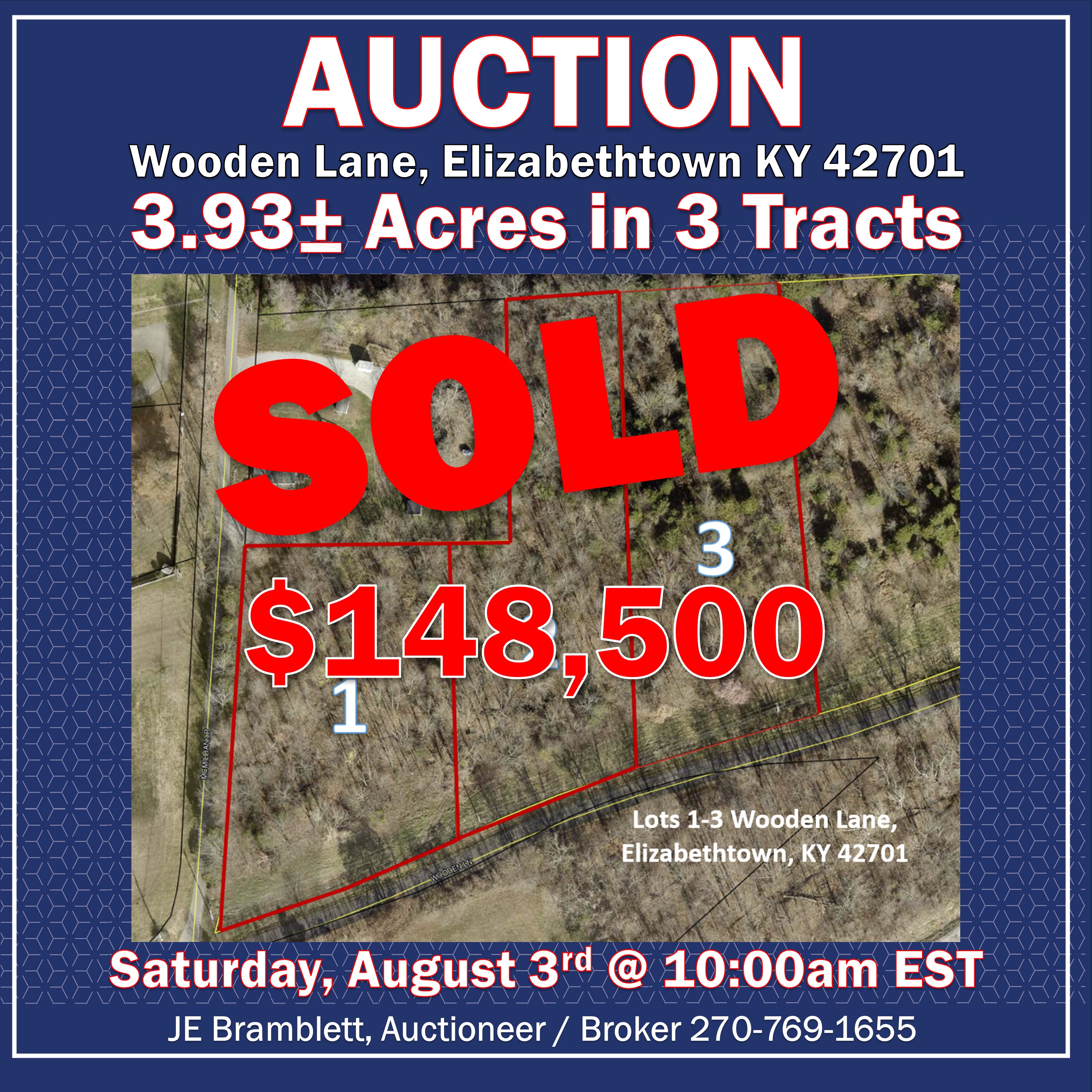 Auction | 3.93± Acres in 3 Tracts | Saturday, August 3rd 2024 @ 10:00 am EDT