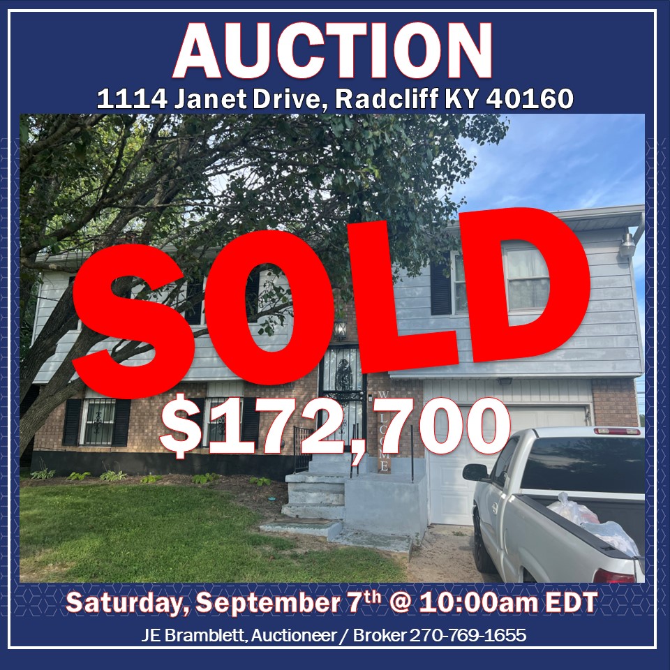 Auction | 4 Bedroom Home | Saturday, September 7th @ 10:00 am EDT