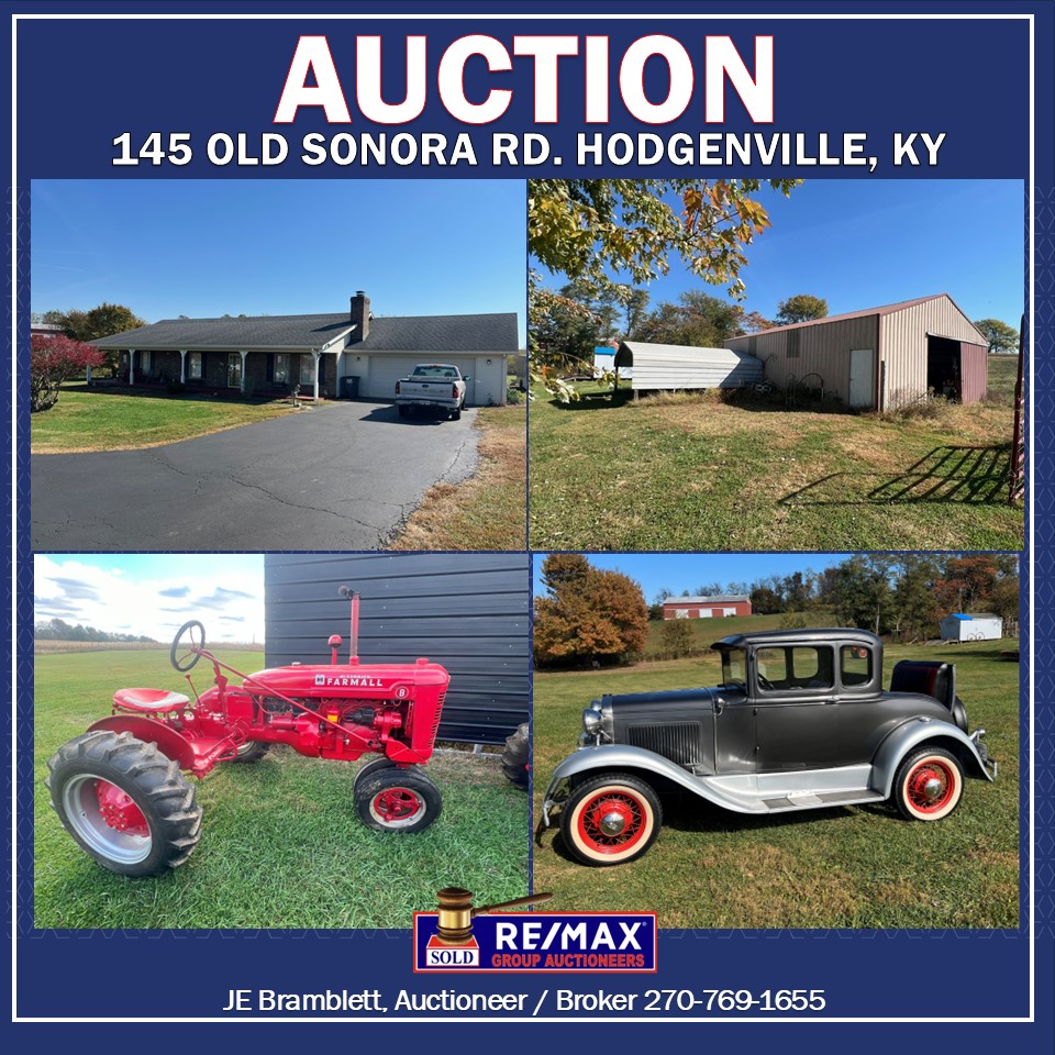 Auction | 7.25± Acres w/ Home, Model A Ford, Antique Tractors, Farm Equipment & More | Saturday, November 30th, 2024 @ 10:00 am EDT